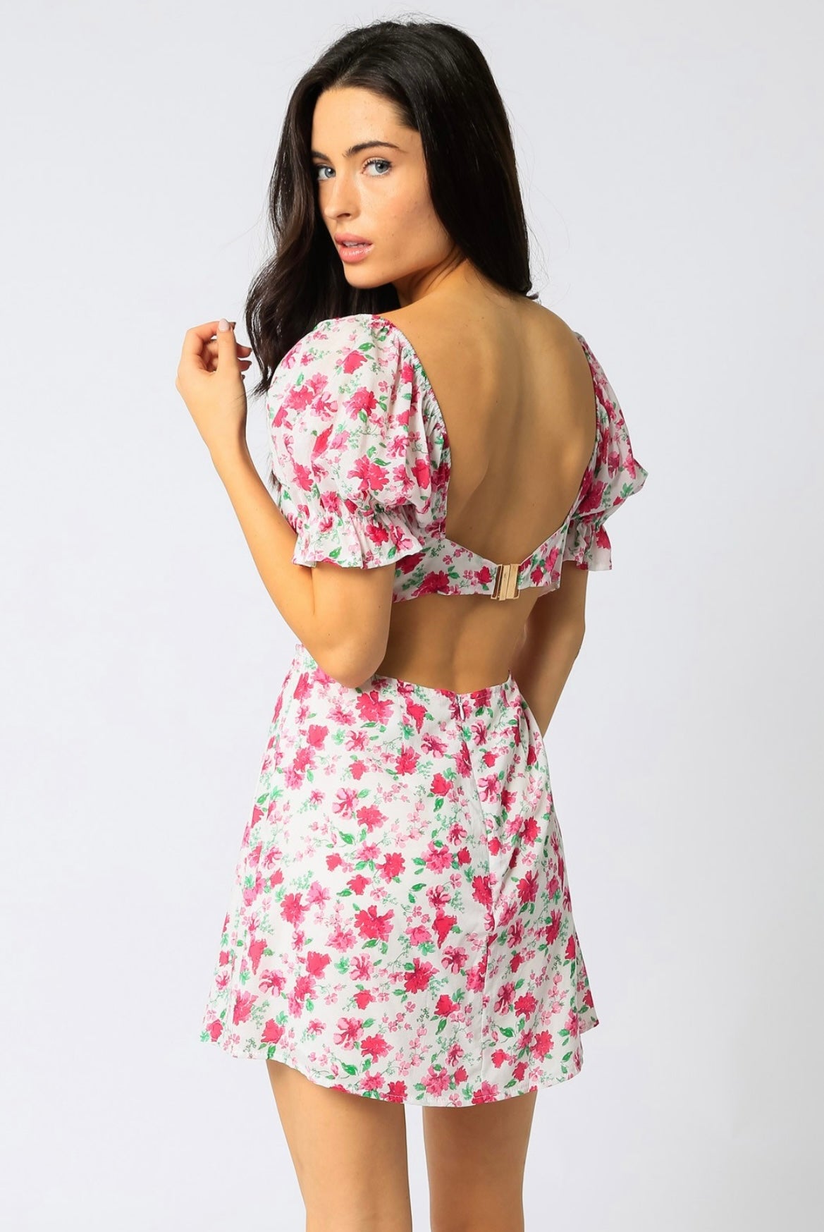 Adeline Floral Dress - Corset Dress - essecoco