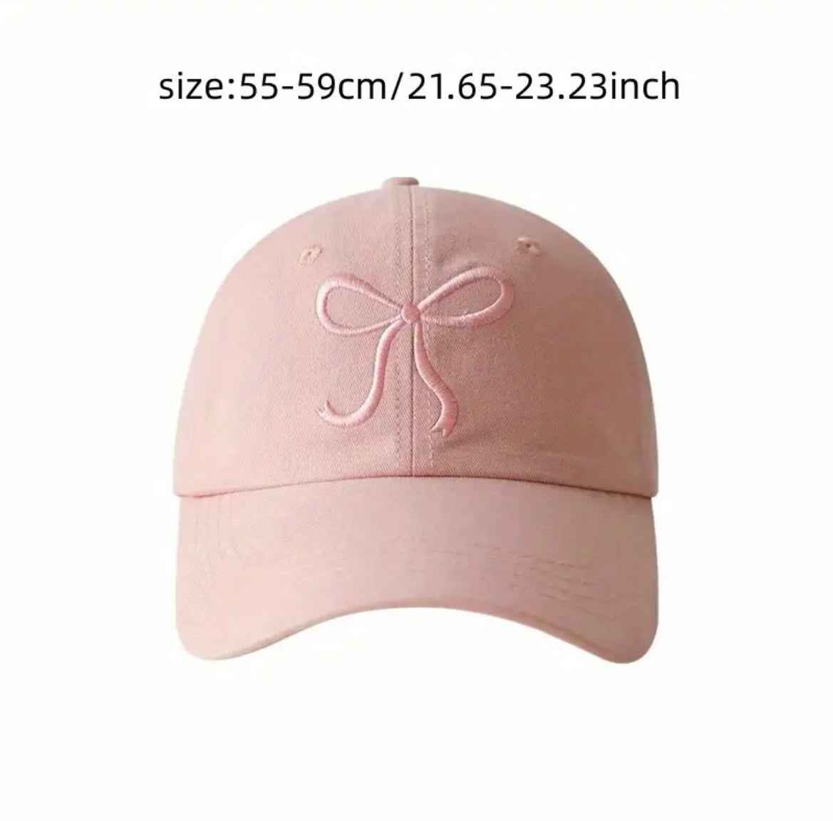 Bowknot Embroidered Baseball Cap