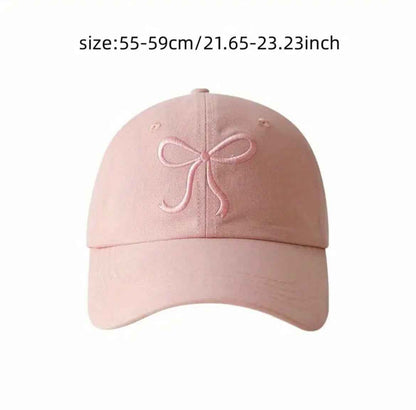Bowknot Embroidered Baseball Cap
