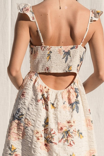 Bria Ivory Floral Dress