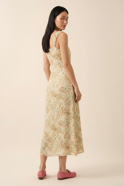 Ellie Sweetheart Floral Midi Dress