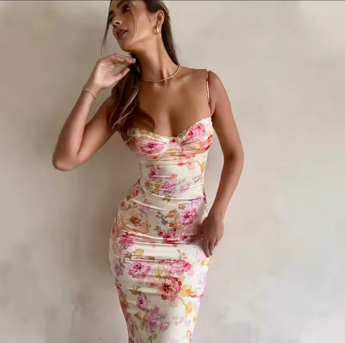 Cassie Floral Maxi Dress - Dresses - essecoco