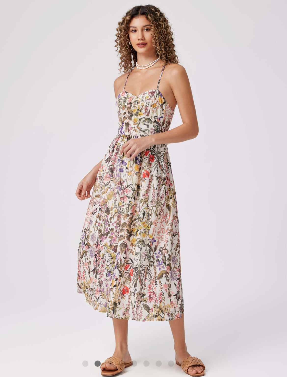 Mia Botanical Floral Maxi Dress - Dresses - essecoco