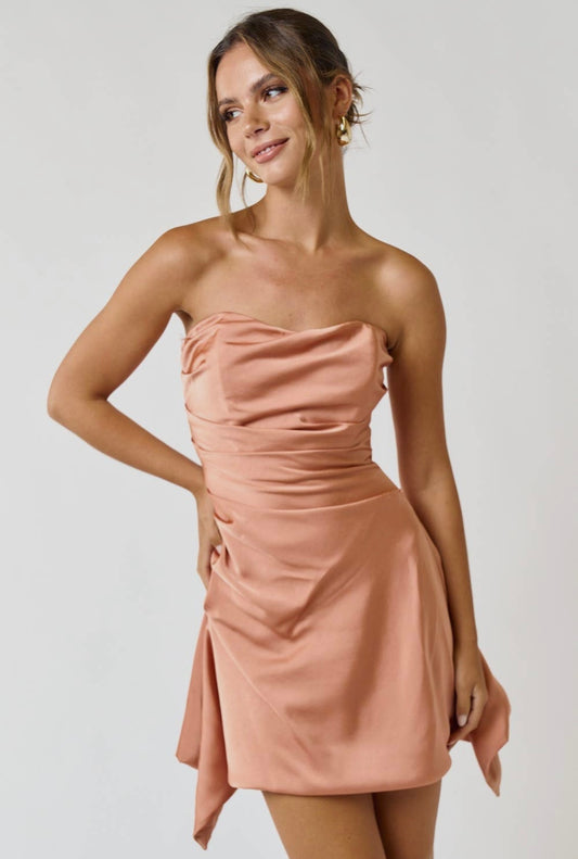 Ariella Blush Mini Dress - Mini Dress - essecoco