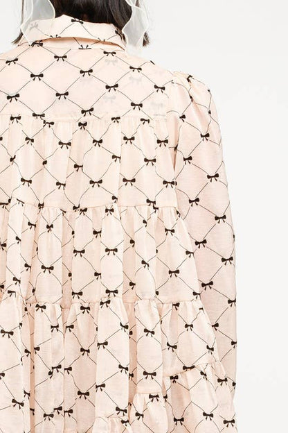 Sofie the Label Reese Mini Bow Dress, stylish dress with bow detail, soft fabric, and a flattering fit, perfect for casual or semi-formal wear.