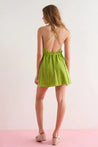 Chloe Backless Twist Self Tie Mini Dress - Dresses - essecoco