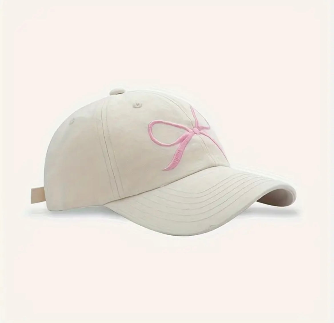 Bowknot Embroidered Baseball Cap - Women’s Baseball Cap - essecoco