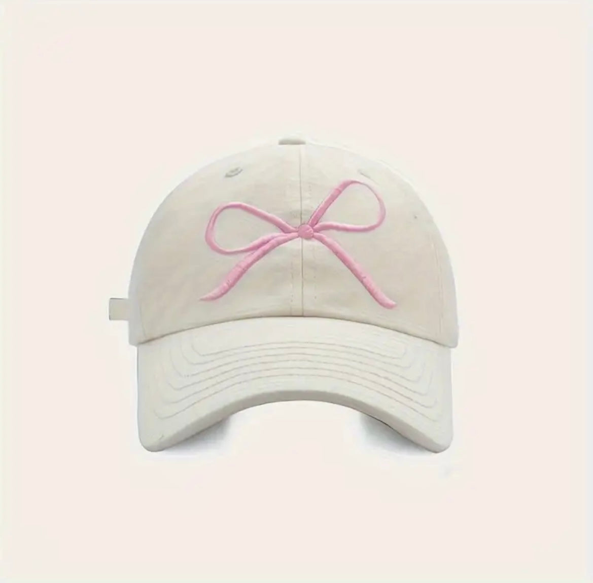 Bowknot Embroidered Baseball Cap - Women’s Baseball Cap - essecoco