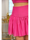Elise Pink Ruffle Mini Skirt - Mini Skirts - essecoco
