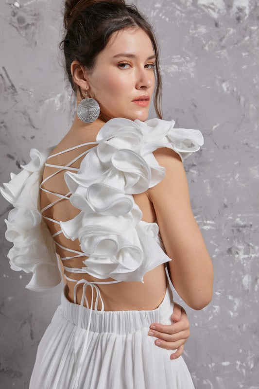 Elle Ruffle Dress - Dresses - essecoco