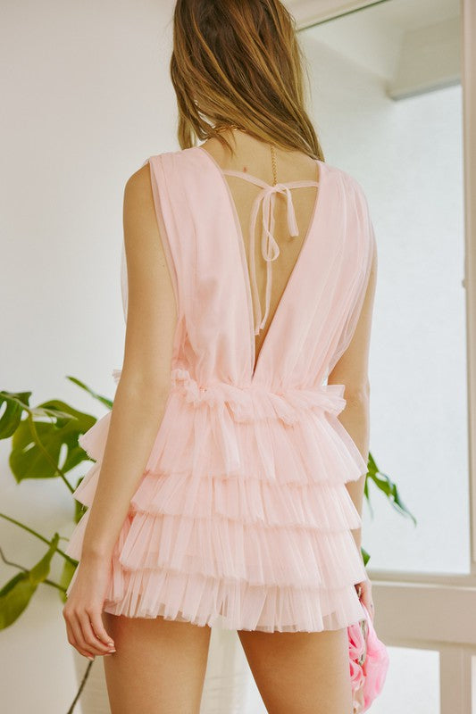 Ally Cute Ruffle Romper - for women Rompers - essecoco