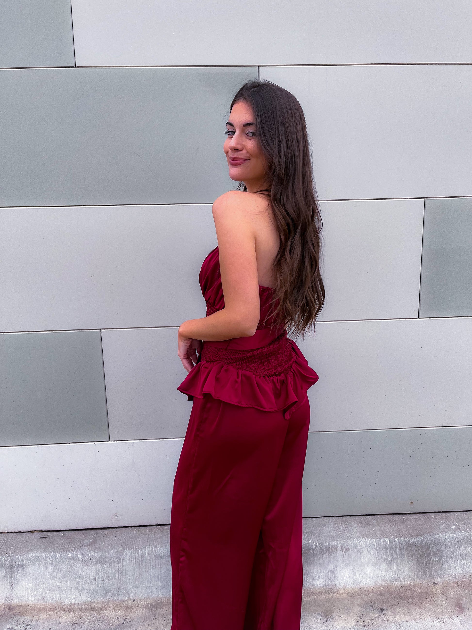 Silky Tube Top Pant Set - Two Piece Sets - essecoco