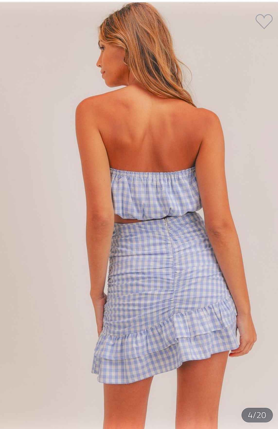 Hazel Tube Top and Skirt Set