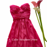 Callie Strapless Fuschia Dress -  - essecoco