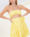 Riley Halter Smocked Cutout Wrap Dress - Dresses - essecoco