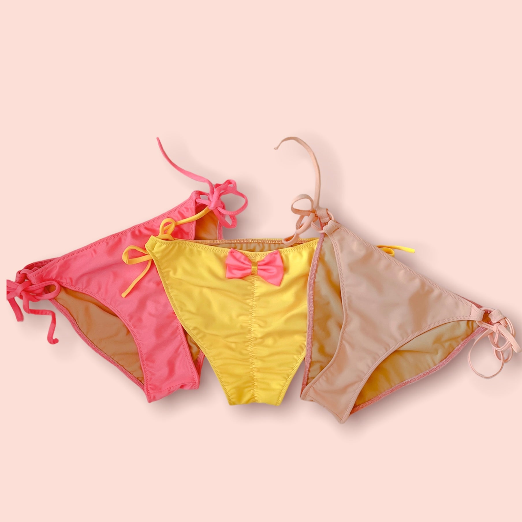 Elyse Lemon String Bikini Bottom - Swimwear - essecoco