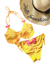Ellie Lemon Triangle Top - Swimwear - essecoco