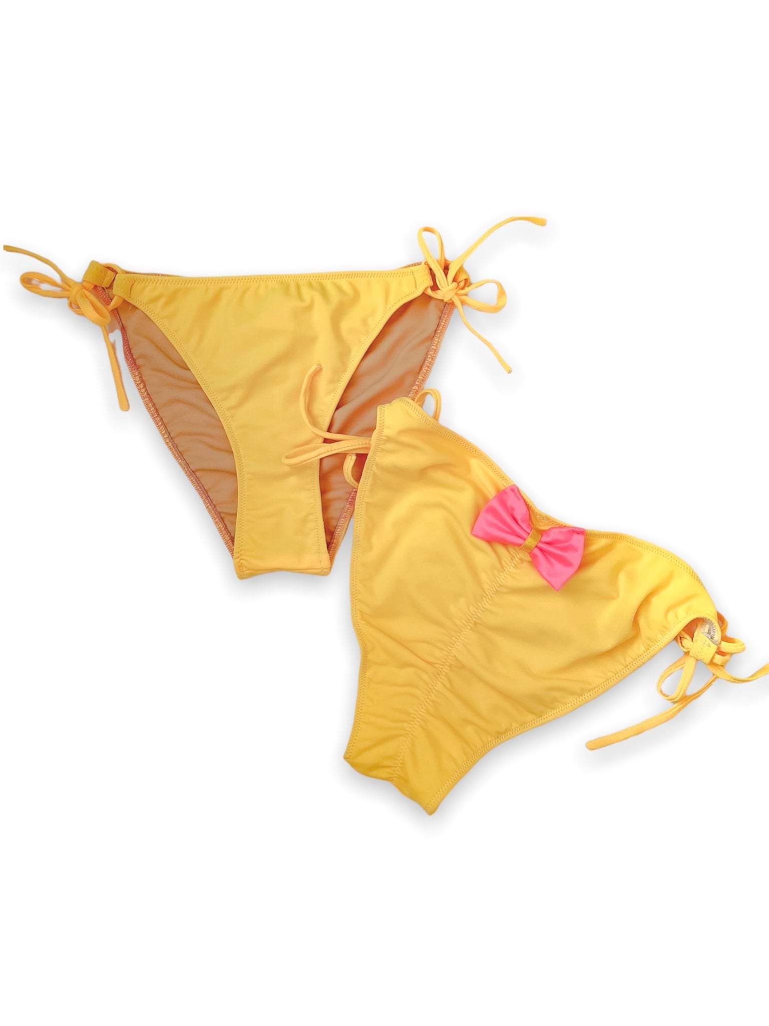 Elyse Lemon String Bikini Bottom - Swimwear - essecoco